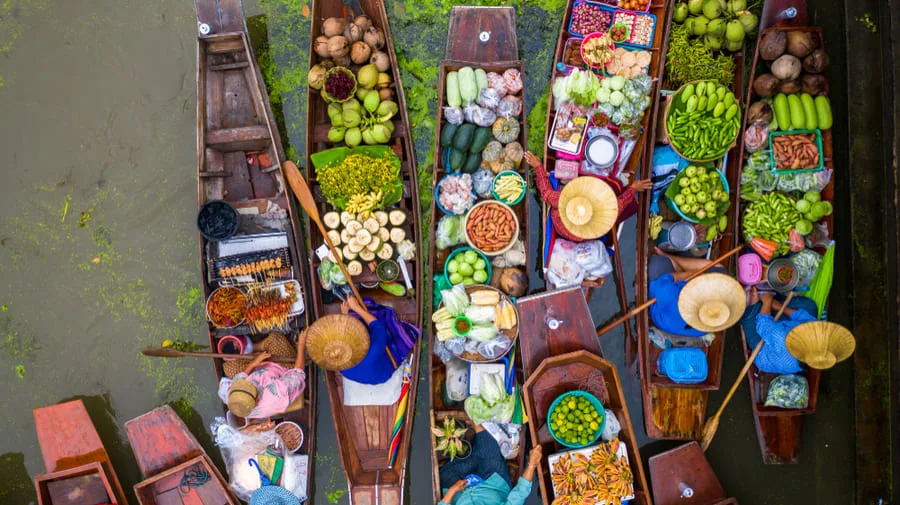 Street Feast Safari - Navigating the Culinary Wonders of Bangkok's Markets 1 Fresh Food from the Boat in Bangkok