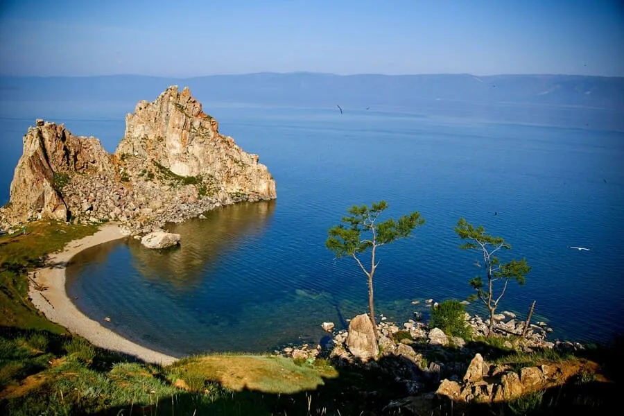 Jewels of Nature: Discovering the 10 Most Breathtaking Lakes Across Borders 9 Lake Baikal. Olkhon Island in the summer Shamanka, Lake Baikal, Russia