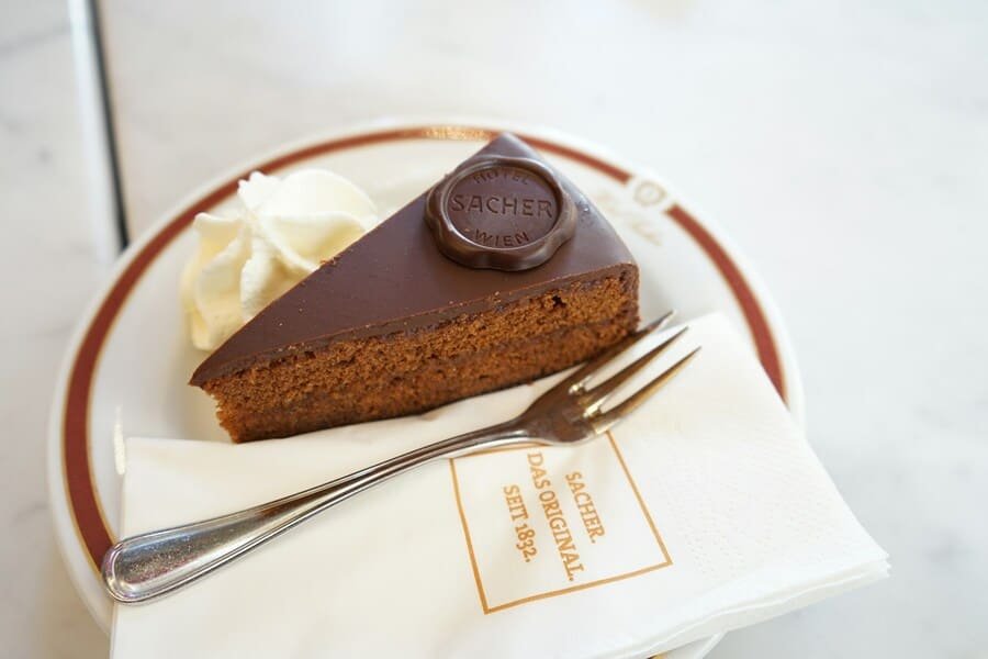 Decadent Delights: Exploring Vienna's Tempting Confections 2 Sachertorte in Sacher Hotel Vienna, Austria